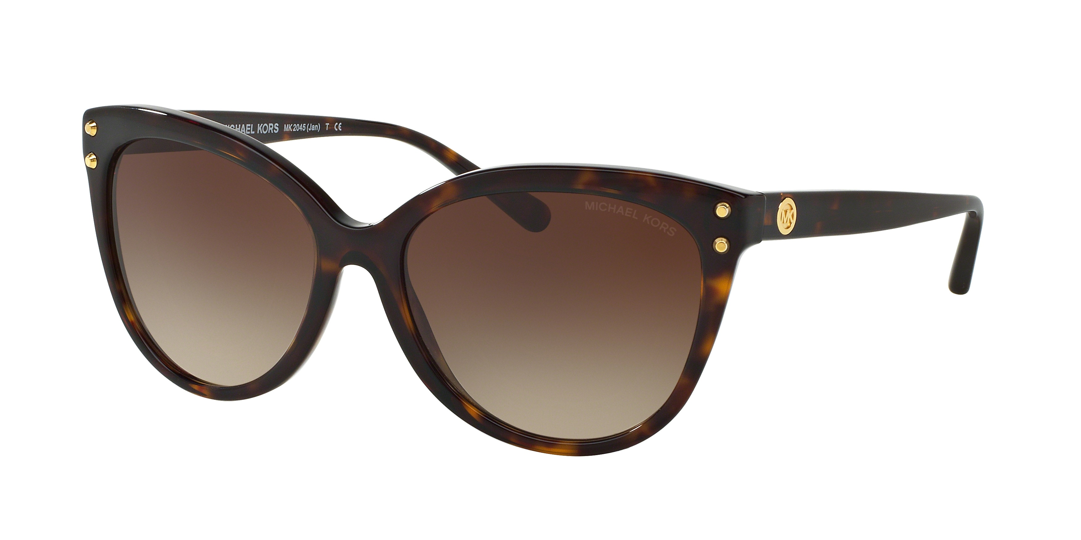 Michael Kors Damen MK2045 Jan 300613 Sonnenbrillen Acetat SchildkröTe Braun Cat Eye Normal Schattiert-image